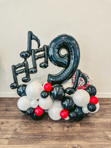 SIGNATURE NUMBER STACK bOp Cluster Balloon Bouquet
