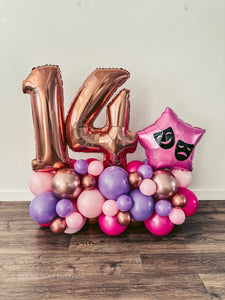 SIGNATURE NUMBER STACK bOp Cluster Balloon Bouquet
