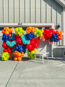 FRINGE BACKDROP Red, Green, Light Pink, Mint – bOp Balloons