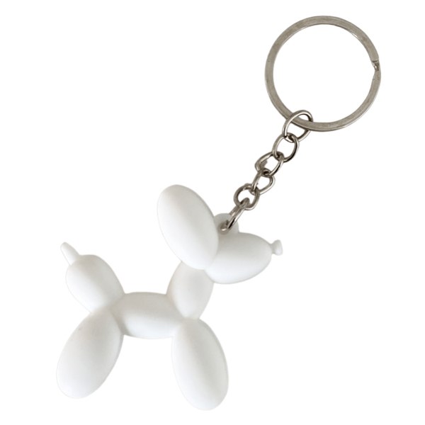 Balloon Dog Keychain  Mom Acrylic Key Ring Baby Blue Preppy Puppy