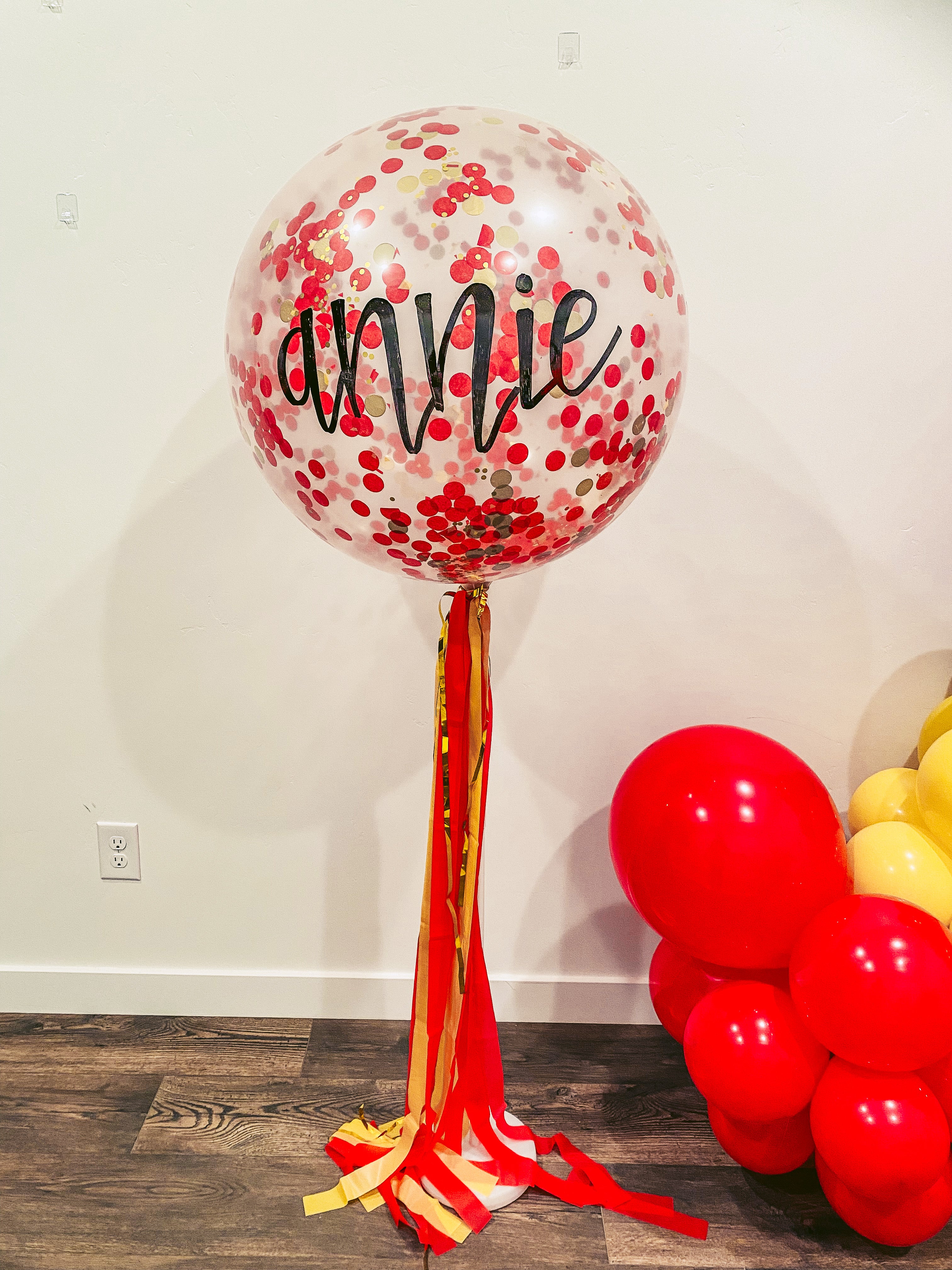 Handlettered Jumbo Balloons