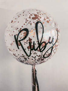 Handlettered Jumbo Balloons