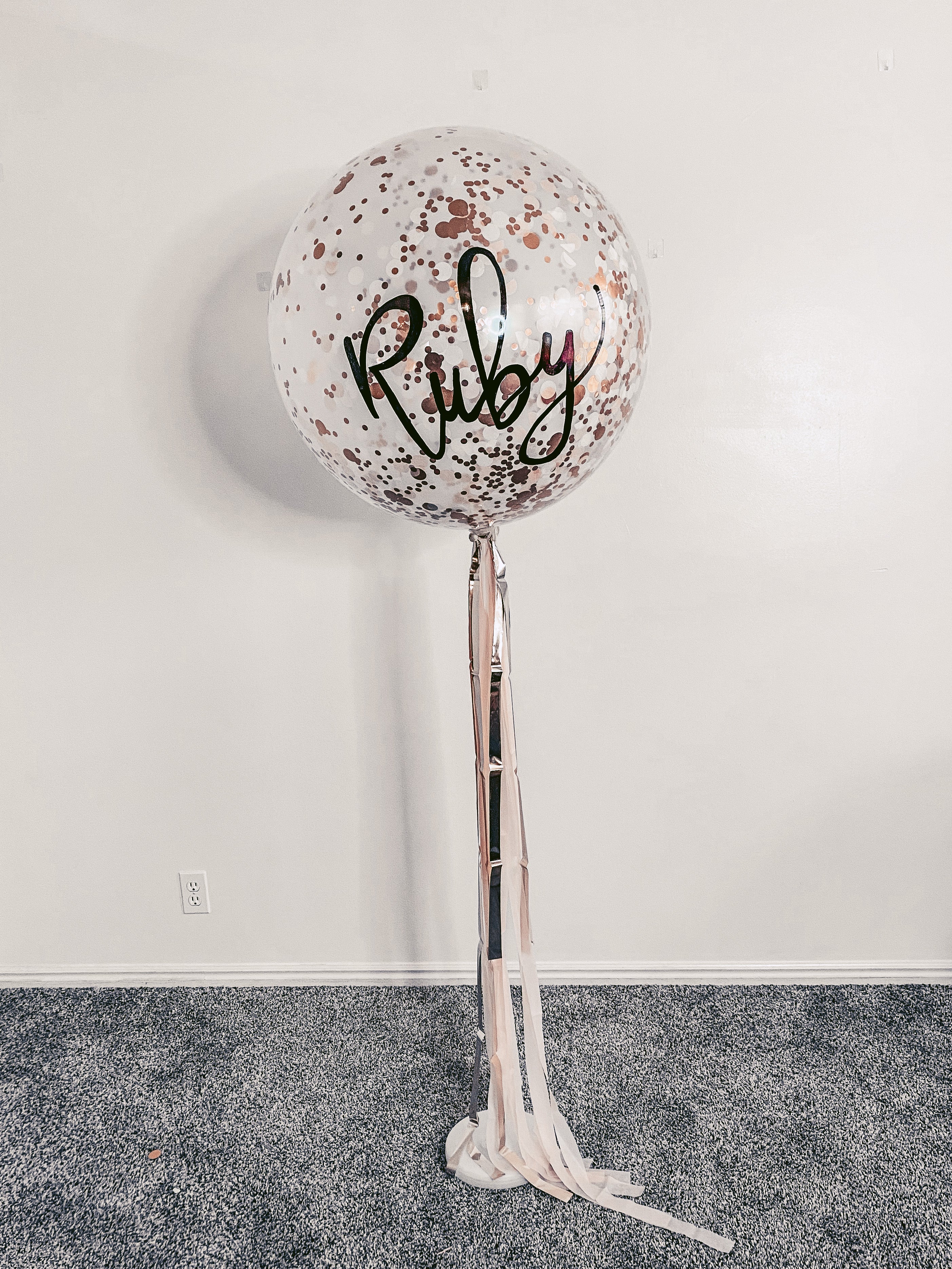 Handlettered Jumbo Balloons