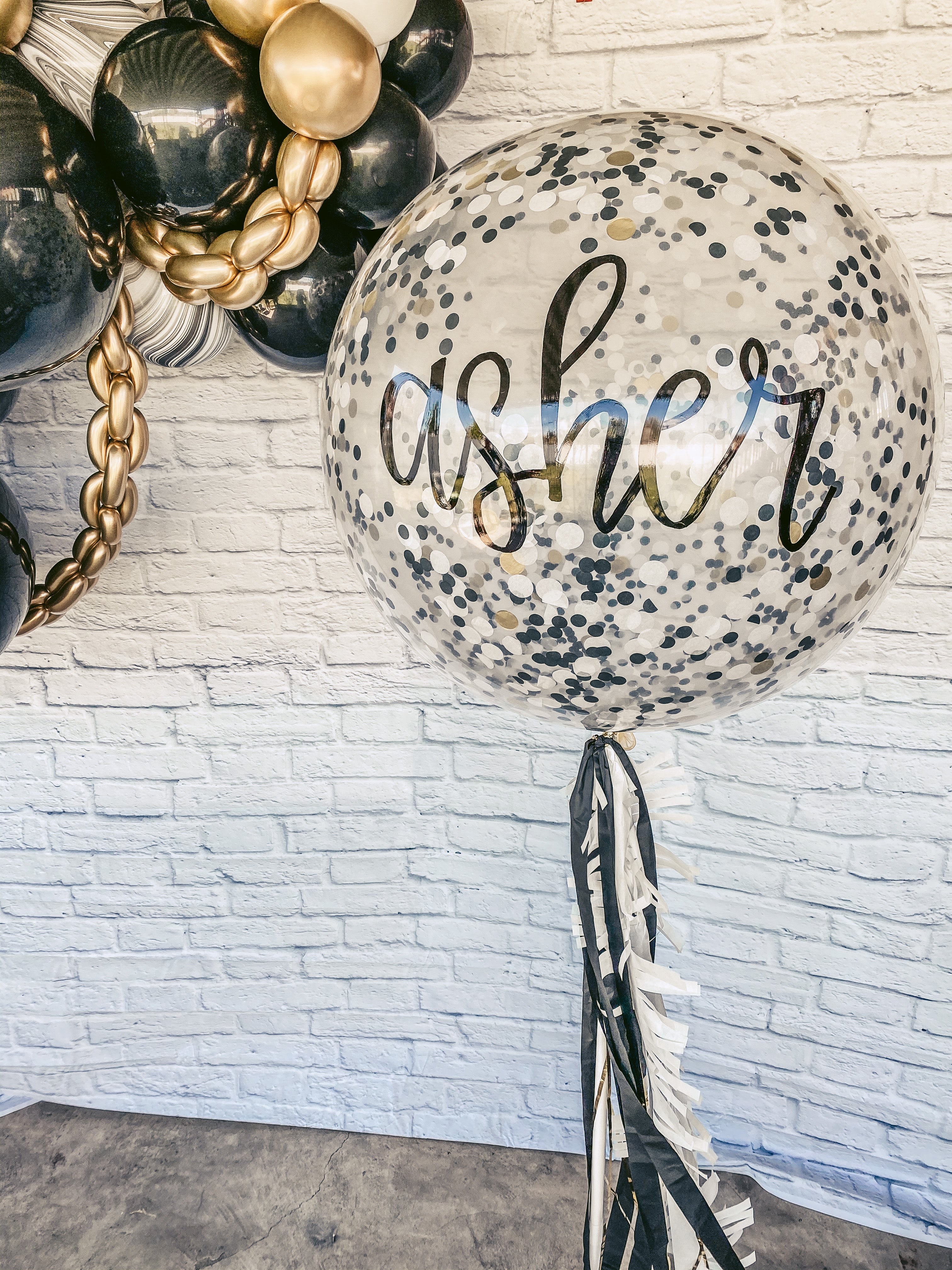 Handlettered Jumbo Balloons