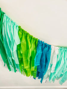 Blue/green Ruffled Crepe Paper Streamers Party Decorations -  Israel