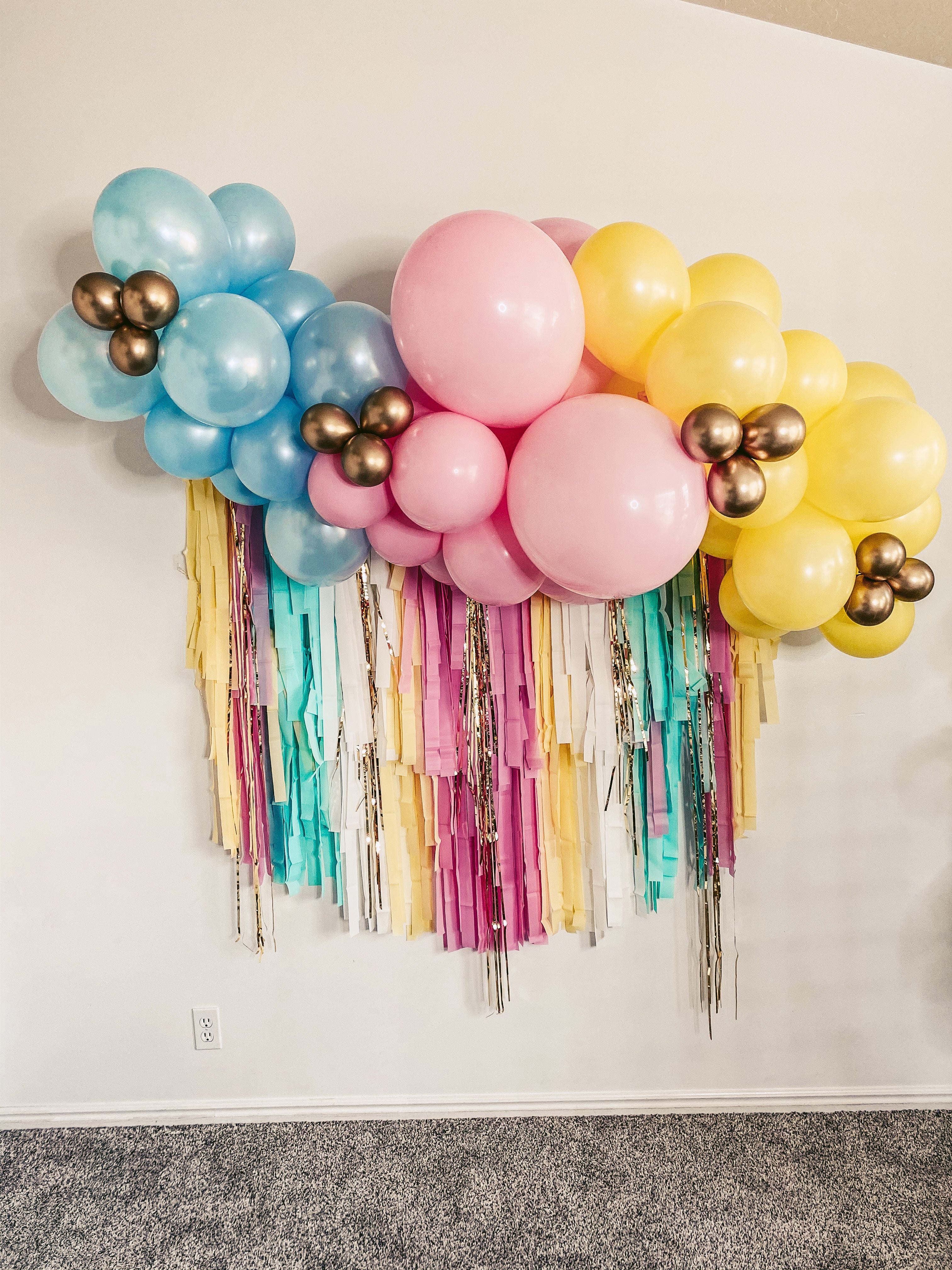 Fringe Garland - Multi-Colored – Pop Balloon Bar + Party